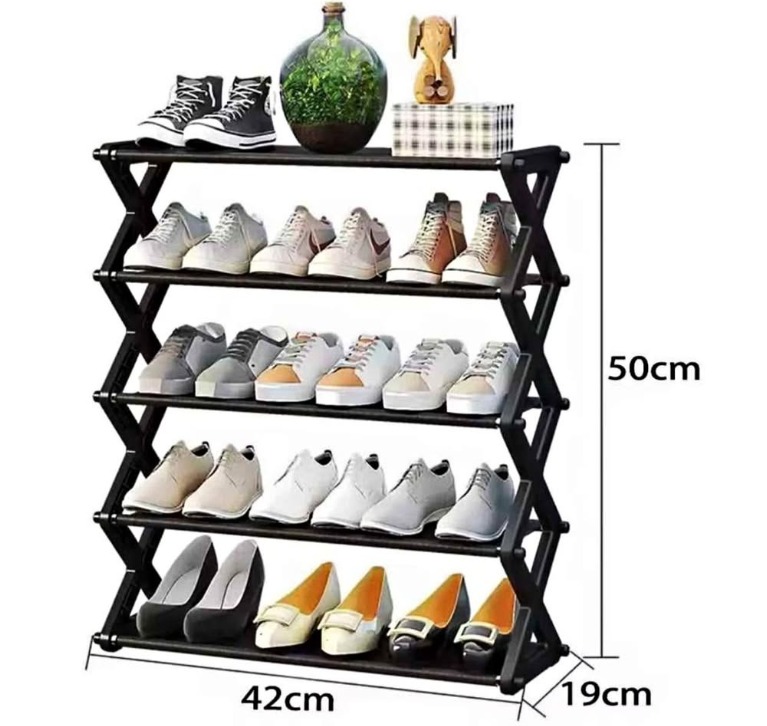 Colgador de zapatos en forma de X